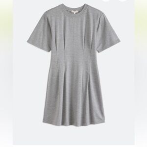 NWT Nine Britton Mariah Classic Grey Short-Sleeve Ponte Dress